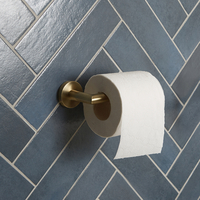 Porta Rotolo Carta Igienica Moderno - Oro Spazzolato - Clarus