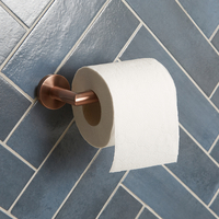 Porta Rotolo Carta Igienica Moderno - Rame Spazzolato - Amara