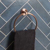Porta Salviette ad Anello Moderno - Rame Spazzolato - Amara