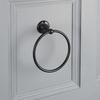 Porta Salviette ad Anello Tradizionale - Nero - Elizabeth