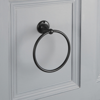 Porta Salviette ad Anello Tradizionale - Nero - Elizabeth