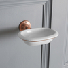 Porta Sapone Tradizionale in Ceramica - Bronzo Lucidato ad Olio - Elizabeth