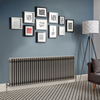 Radiatore a Colonna Tradizionale Orizzontale in Metallo Grezzo Laccato - 600 mm x 1595 mm (tripla colonna) - Regent