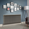 Radiatore a Colonna Tradizionale Orizzontale in Metallo Grezzo Laccato - 750 mm x 1415 mm (Tripla Colonna) - Regent