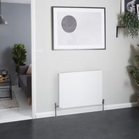 Radiatore a Convettore Orizzontale - Bianco - Stelrad Vita Deco di Hudson Reed - Scelta di Misure