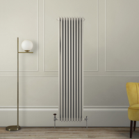 Radiatore a Tre Colonne Verticale Tradizionale - 1800mm - Beige (Millstone) - Scelta di Dimensioni - Regent