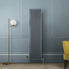 Radiatore a Tre Colonne Verticale Tradizionale - 1800mm - Blu (Squirrel Blue) - Scelta di Dimensioni - Regent