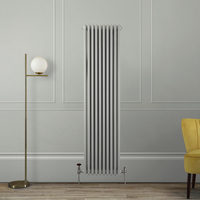 Radiatore a Tre Colonne Verticale Tradizionale - 1800mm - Grigio (Cobblestone) - Scelta di Dimensioni - Regent