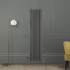Radiatore a Tre Colonne Verticale Tradizionale - 1800mm - Grigio (Mouse Grey) - Scelta di Dimensioni - Regent