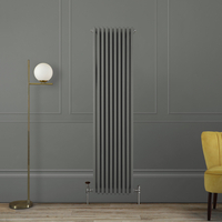Radiatore a Tre Colonne Verticale Tradizionale - 1800mm - Grigio (Mouse Grey) - Scelta di Dimensioni - Regent