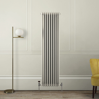 Radiatore a Tre Colonne Verticale Tradizionale - 1800mm - Grigio (Smoke Grey) - Scelta di Dimensioni - Regent