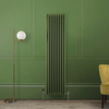 Radiatore a Tre Colonne Verticale Tradizionale - 1800mm - Verde (Fern Green) - Scelta di Dimensioni - Regent