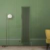 Radiatore a Tre Colonne Verticale Tradizionale - 1800mm - Verde (Reseda Green) - Scelta di Dimensioni - Regent