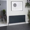 Radiatore Convettore Orizzontale a Pannello Doppio - Antracite - 600 x 1400mm - Stelrad Vita Deco di Hudson Reed