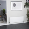 Radiatore Convettore Orizzontale a Pannello Doppio - Bianco - 450 x 1200mm - Stelrad Vita Deco di Hudson Reed