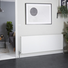 Radiatore Convettore Orizzontale a Pannello Doppio - Bianco - 600 x 1600mm - Stelrad Vita Deco di Hudson Reed