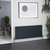 Radiatore Convettore Orizzontale a Pannello Singolo - Antracite - 600 x 1400mm - Stelrad Vita Deco di Hudson Reed