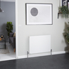 Radiatore Convettore Orizzontale a Pannello Singolo - Bianco - 600 x 800mm - Stelrad Vita Deco di Hudson Reed