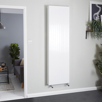 Radiatore Convettore Verticale a Pannello Doppio - Bianco - 1800 x 500mm - Stelrad Vita Deco di Hudson Reed