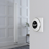 Radiatore di Design Elettrico - Verticale Doppio Tradizionale - Bianco - 1500mm x 200mm - Elemento Elettrico 600W