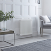 Radiatore di Design Elettrico Orizzontale Bianco 600 x 605 x 100mm - 800W - Windsor