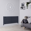Radiatore di Design Orizzontale 1143W - 590 x 1400mm - Antracite - Revive