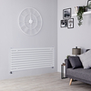 Radiatore di Design Orizzontale 1143W - 590 x 1400mm - Bianco - Revive