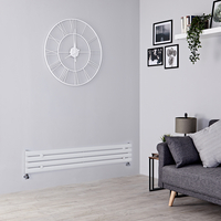 Radiatore di Design Orizzontale 1392W - 236 x 1400mm - Bianco - Revive