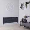 Radiatore di Design Orizzontale 915W- 472 x 1400mm - Antracite - Revive