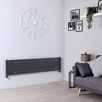 Radiatore di Design Orizzontale Antracite - 354 x 1600mm - 773W - Sloane