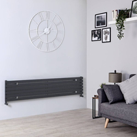 Radiatore di Design Orizzontale Antracite - 354 x 1780mm - 821W - Sloane