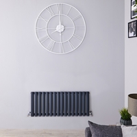 Radiatore di Design Orizzontale Antracite - 400 x 1000mm - 691W - Revive