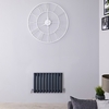 Radiatore di Design Orizzontale Antracite - 400 x 595mm - 406W - Revive