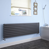 Radiatore di Design Orizzontale Antracite - 472 x 1600mm - 1577W - Sloane