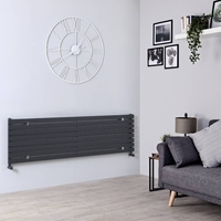 Radiatore di Design Orizzontale Antracite - 472 x 1780mm - 1145W - Sloane