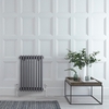Radiatore di Design Orizzontale Antracite - 600 x 429 x 100mm - 658W - Regent