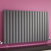 Radiatore di Design Orizzontale Antracite - 635 x 1000mm - 1022W - Sloane