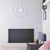 Radiatore di Design Orizzontale Antracite - 635 x 1180mm - 1867W - Sloane