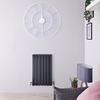 Radiatore di Design Orizzontale Antracite - 635 x 413mm - 653W - Sloane