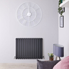 Radiatore di Design Orizzontale Antracite - 635 x 834mm - 1307W - Sloane