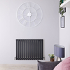Radiatore di Design Orizzontale Antracite - 635 x 834mm - 842W - Sloane