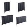 Radiatore di Design Orizzontale Antracite 600mm in Diverse Misure - Revive Air