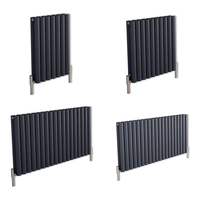 Radiatore di Design Orizzontale Antracite 600mm in Diverse Misure - Revive Air