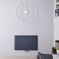 Radiatore di Design Orizzontale Antracite in Alluminio - 600 x 945mm - 1153W - Aurora