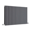 Radiatore di Design Orizzontale Antracite Sloane - Disponibile in Disponibile in Diverse Misure