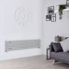 Radiatore di Design Orizzontale Argento - 354 x 1600mm - 1149W - Sloane