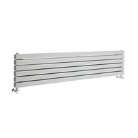 Radiatore di Design Orizzontale Argento - 354 x 1600mm - 1308W - Sloane