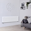 Radiatore di Design Orizzontale Bianco - 472 x 1600mm - 1577W - Sloane