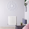 Radiatore di Design Orizzontale Bianco - 635 x 590mm - 601W - Sloane