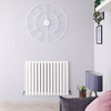 Radiatore di Design Orizzontale Bianco - 635 x 834mm - 1307W - Sloane